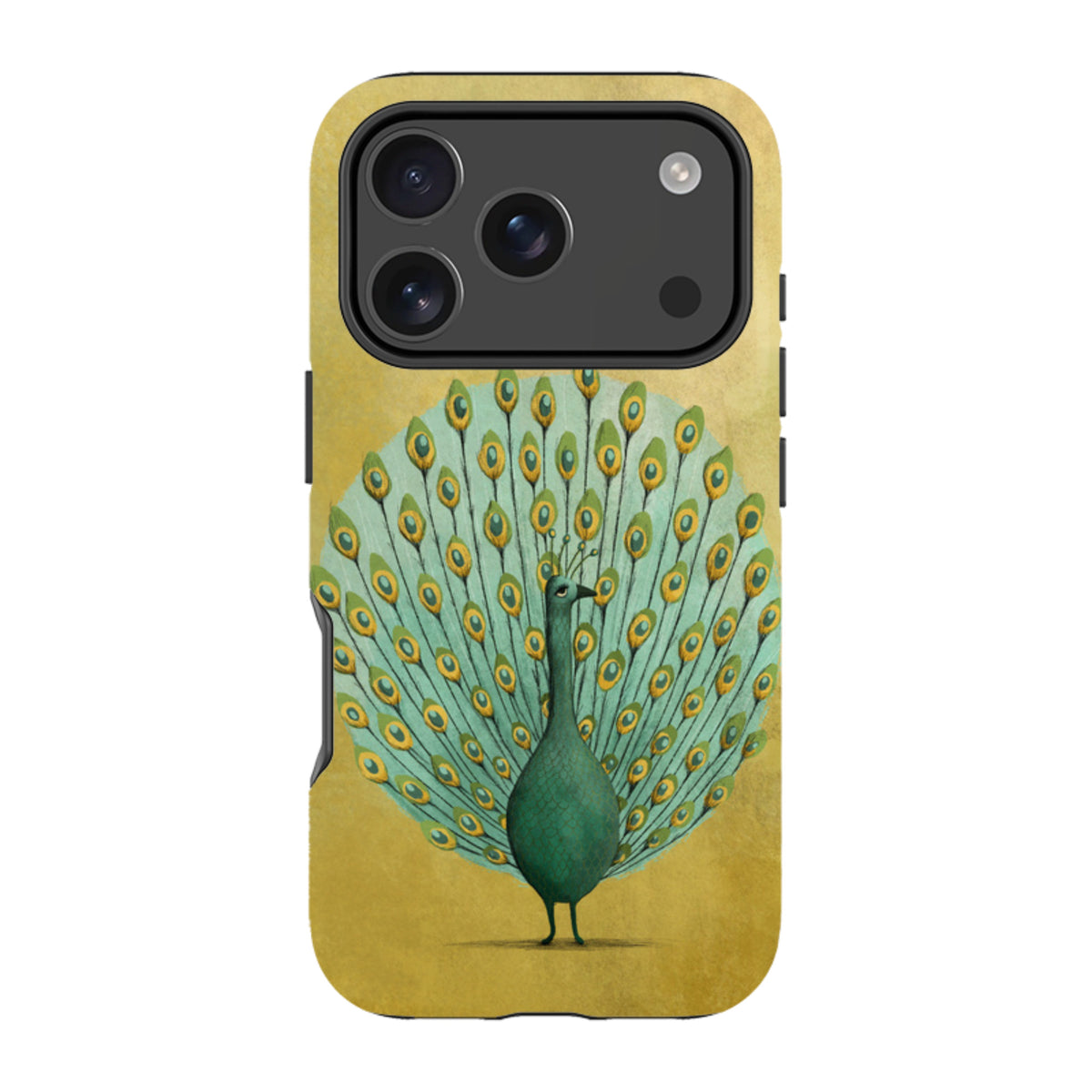 Твърд калъф за iPhone - Паун от Мая Линдберг