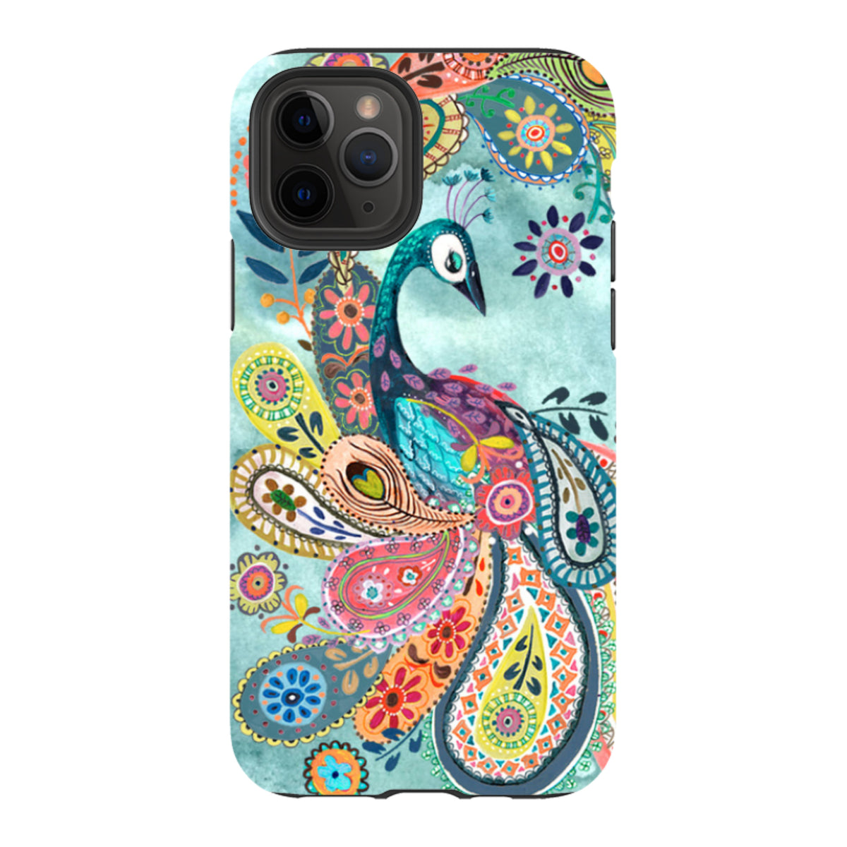 iPhone Tough Case - Peacock Dreams By Caroline Bonne Muller