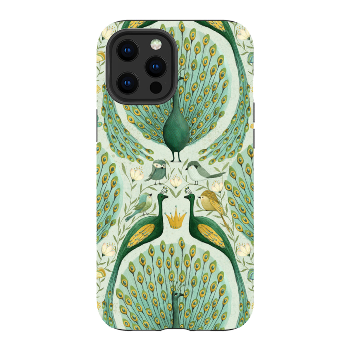 iPhone Tough Case - Peacock Pattern By Maja Lindberg