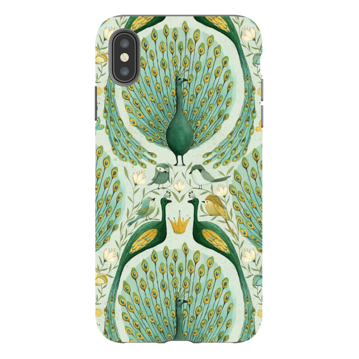 iPhone Tough Case - Peacock Pattern By Maja Lindberg
