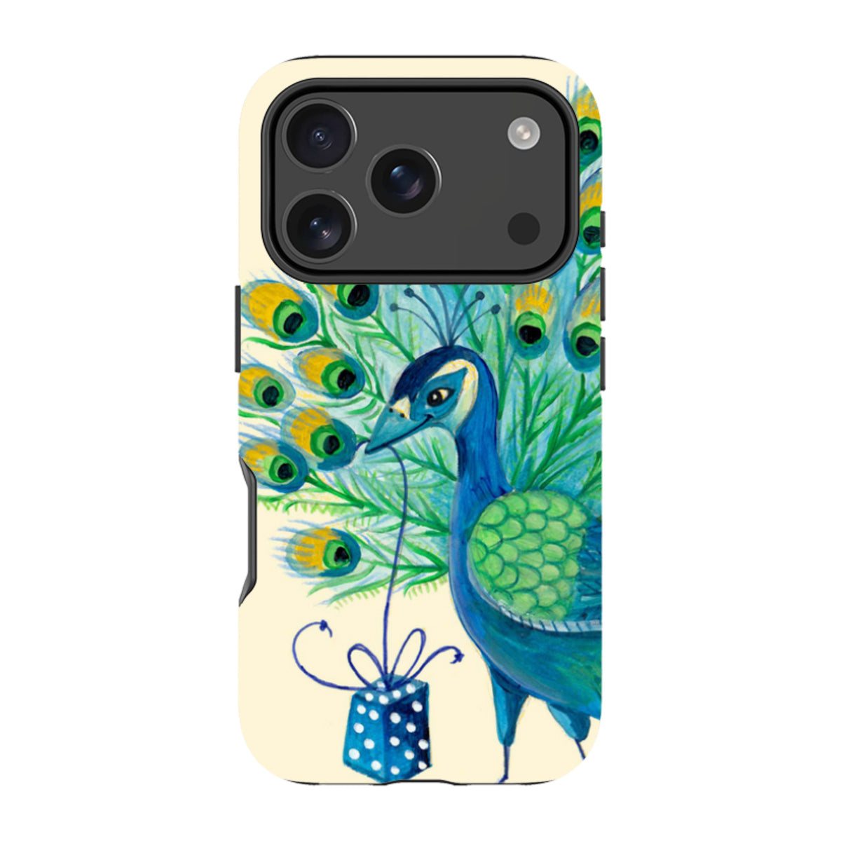 iPhone Tough Case - Peacock Present By Caroline Bonne Muller