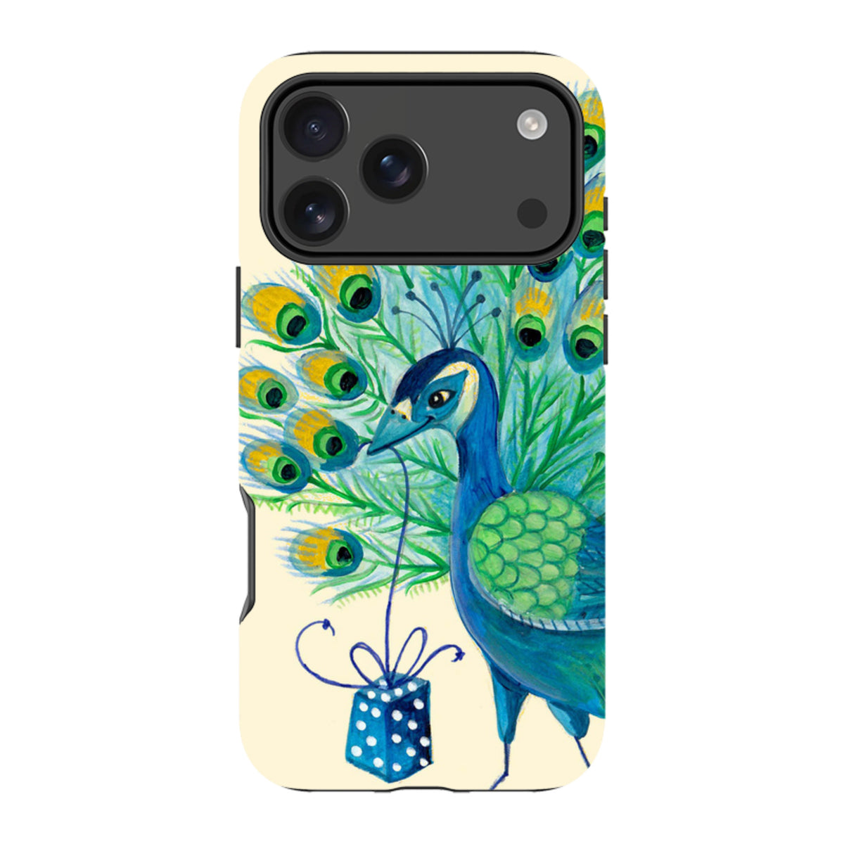 iPhone Tough Case - Peacock Present By Caroline Bonne Muller