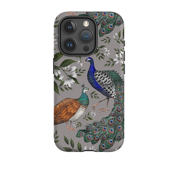 iPhone Tough Case - Peahen And Peacock By Catherine Rowe