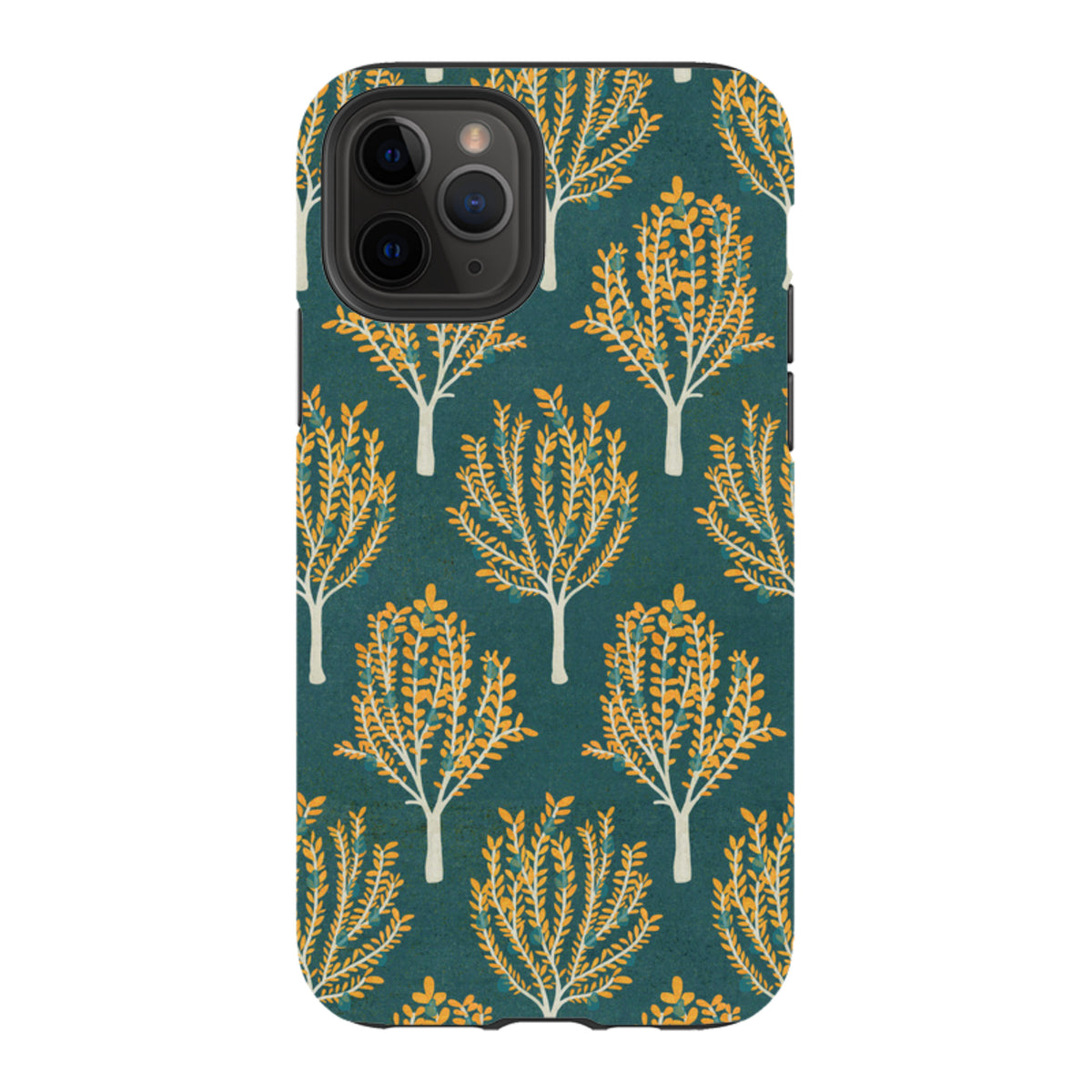 iPhone Tough Case - Pear Trees Teal By Katherine Quinn