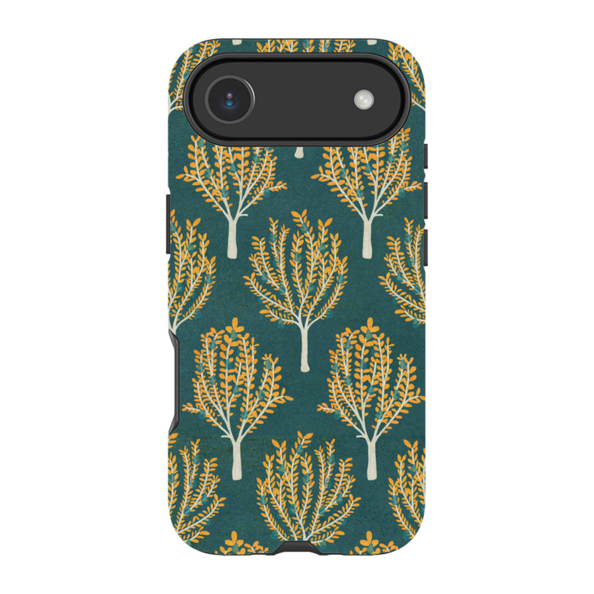 iPhone Tough Case - Pear Trees Teal By Katherine Quinn