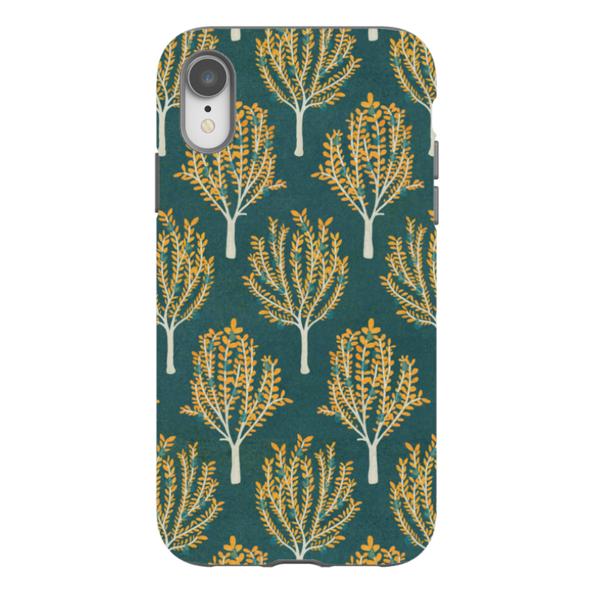 iPhone Tough Case - Pear Trees Teal By Katherine Quinn