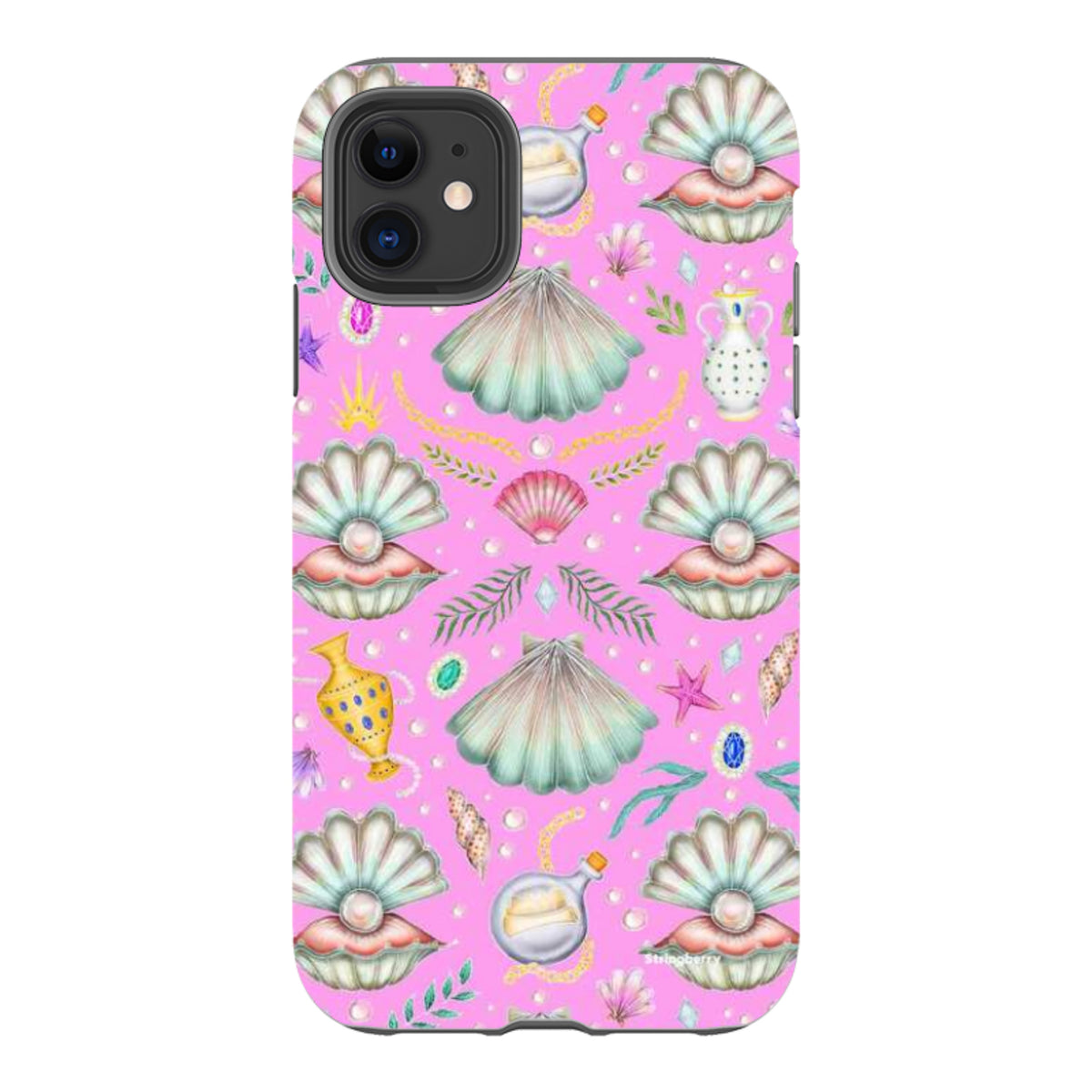 iPhone Tough Case - Pearl's Fantasy Candy Pink By Catherine Rowe