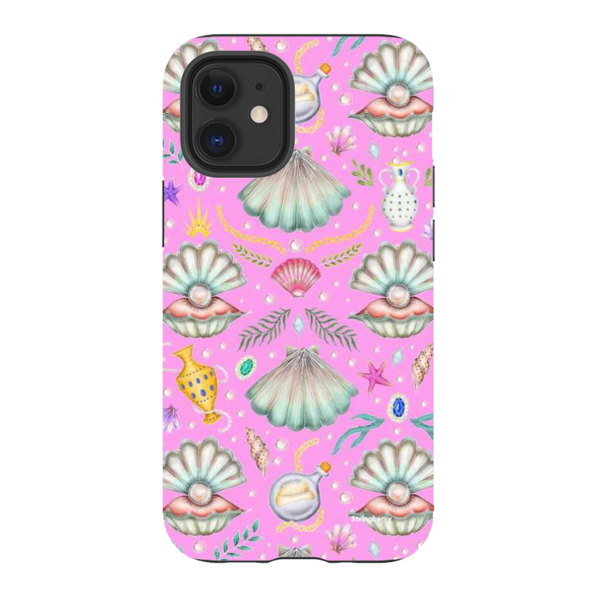 iPhone Tough Case - Pearl's Fantasy Candy Pink By Catherine Rowe