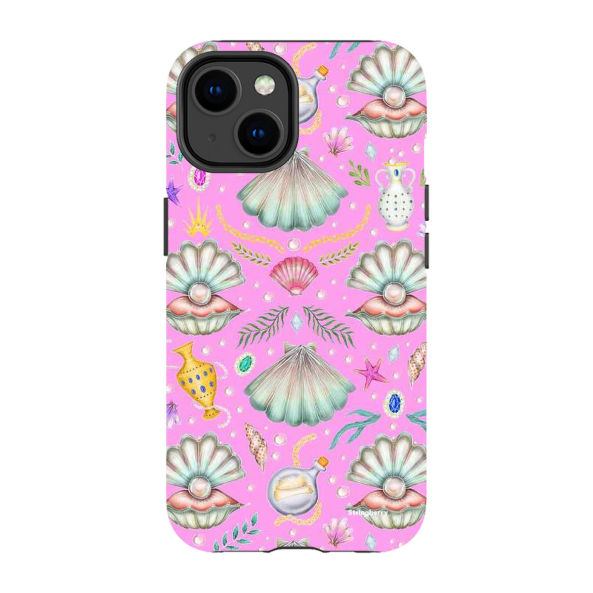 iPhone Tough Case - Pearl's Fantasy Candy Pink By Catherine Rowe