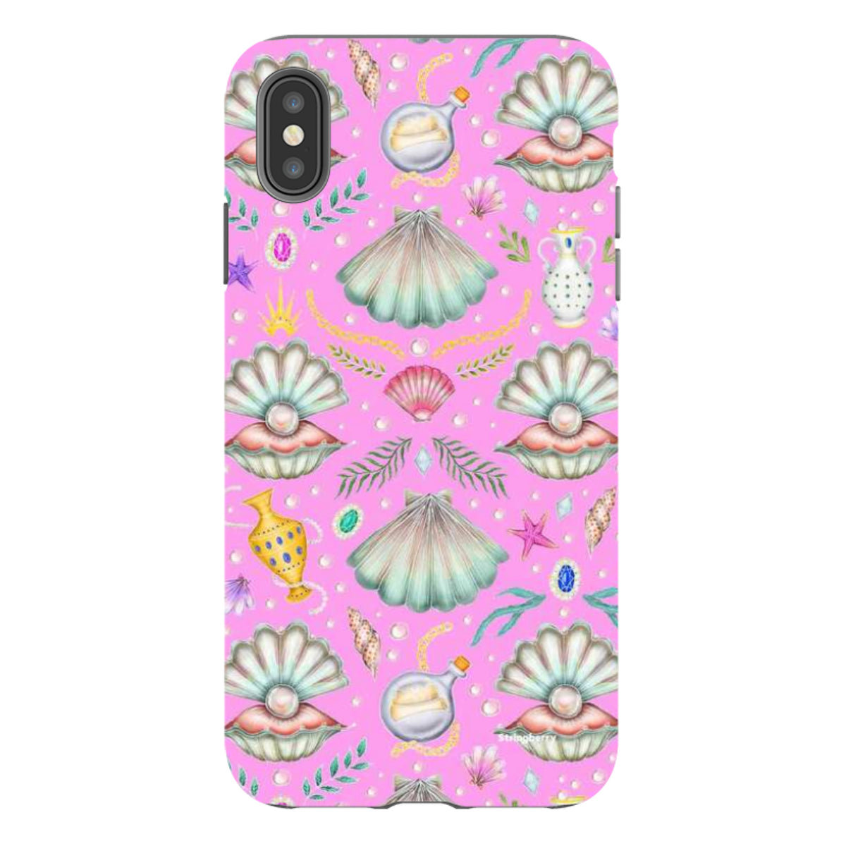 iPhone Tough Case - Pearl's Fantasy Candy Pink By Catherine Rowe