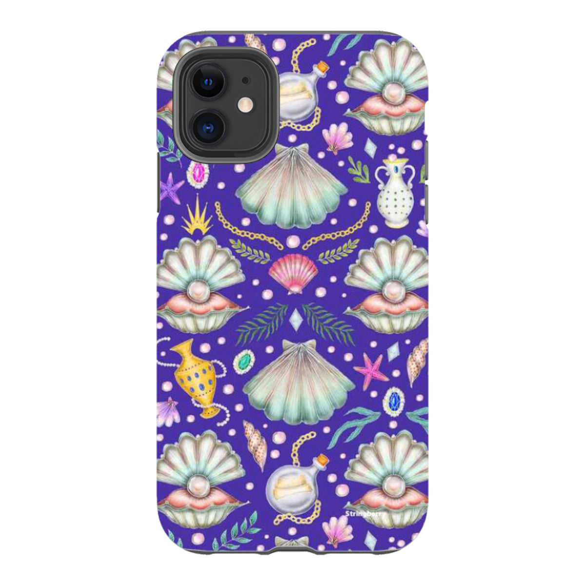iPhone Tough Case - Pearl's Fantasy Indigo By Catherine Rowe