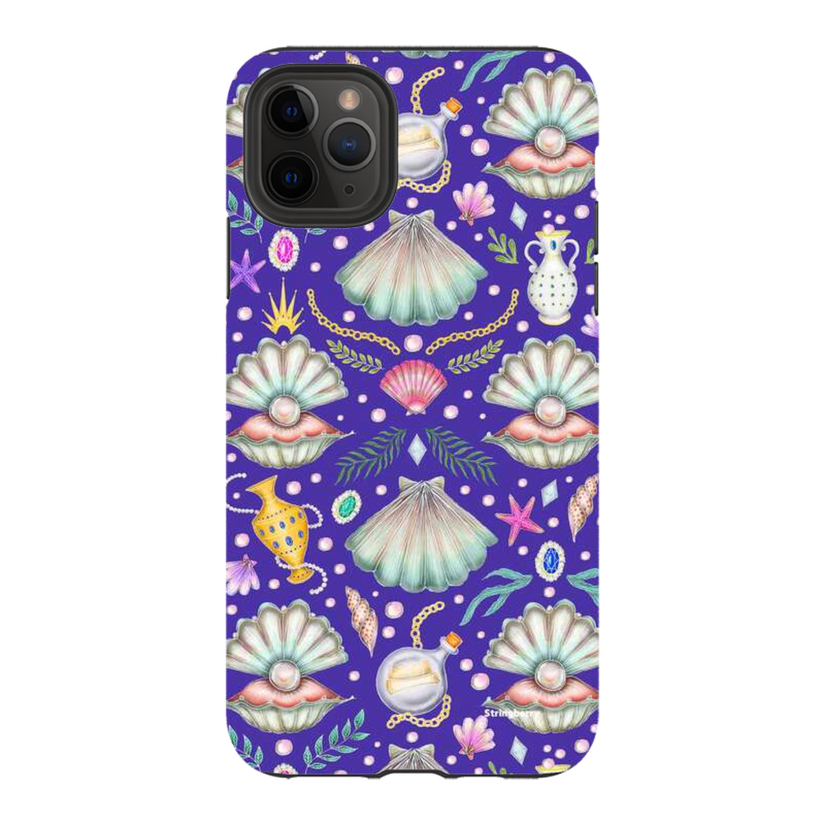 iPhone Tough Case - Pearl's Fantasy Indigo By Catherine Rowe