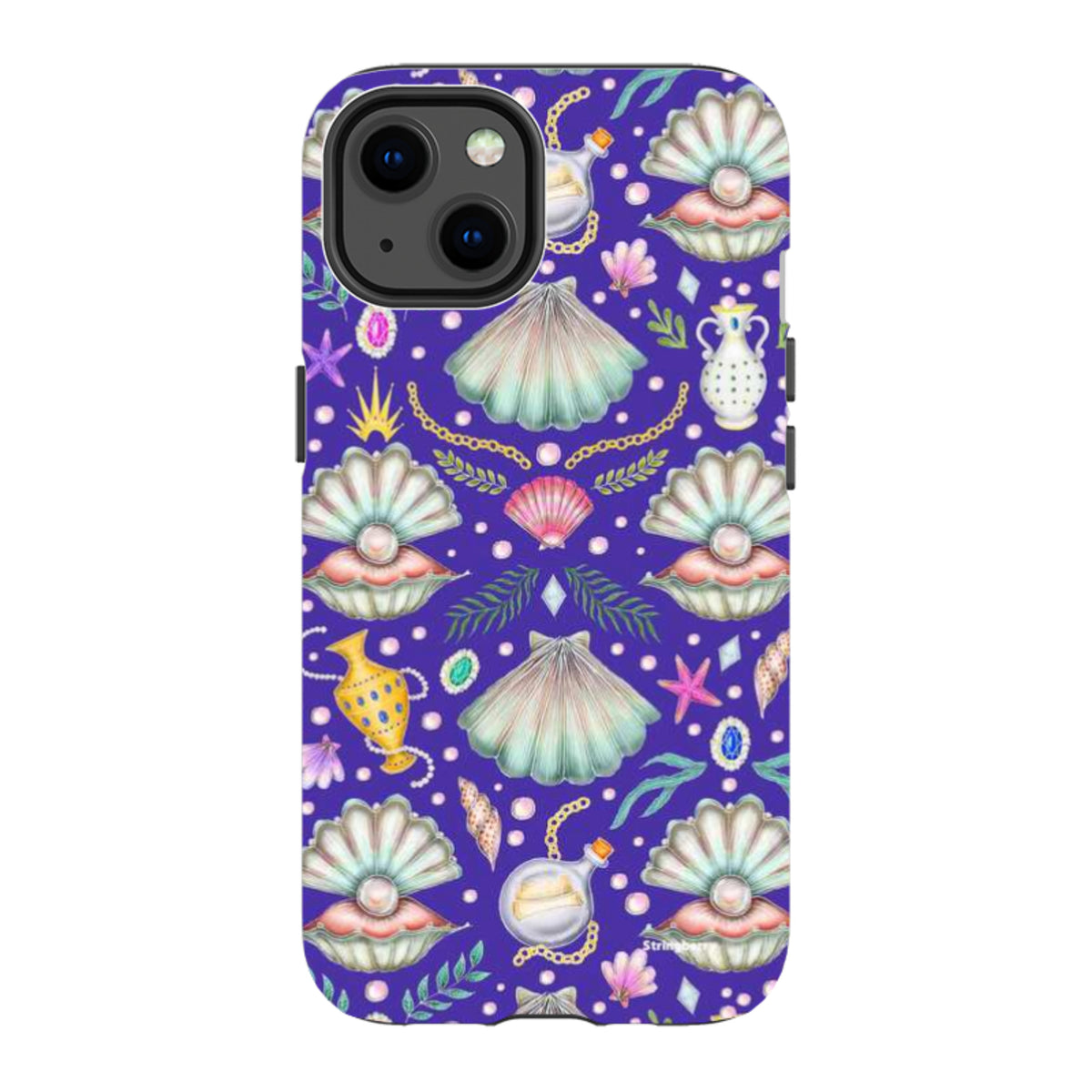 iPhone Tough Case - Pearl's Fantasy Indigo By Catherine Rowe