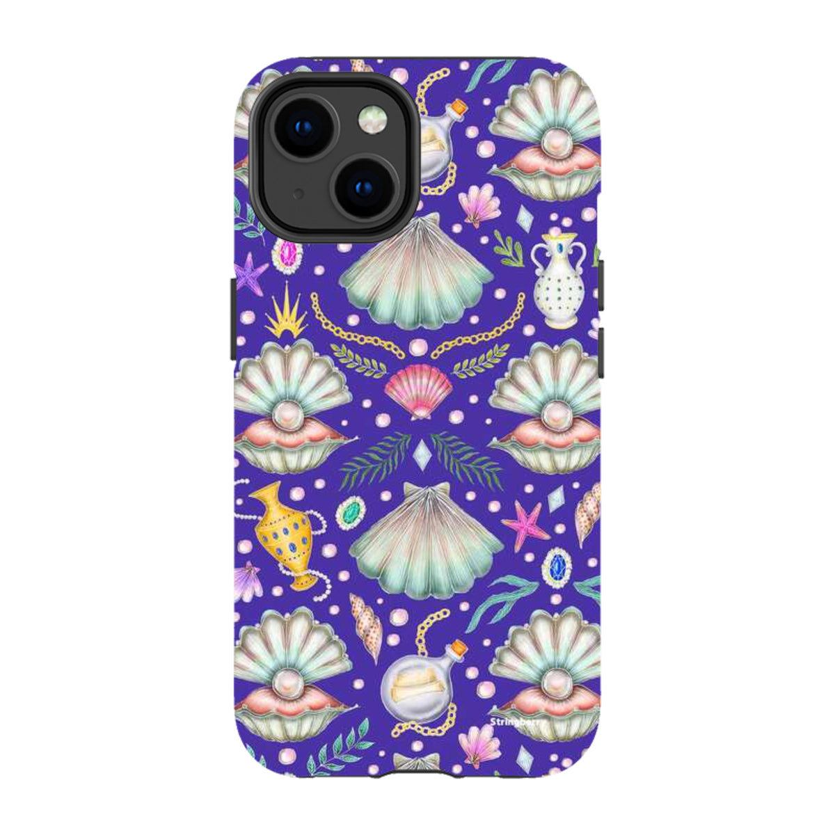 iPhone Tough Case - Pearl's Fantasy Indigo By Catherine Rowe