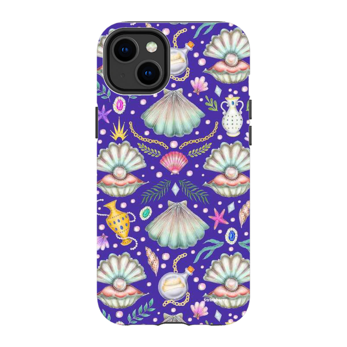 iPhone Tough Case - Pearl's Fantasy Indigo By Catherine Rowe