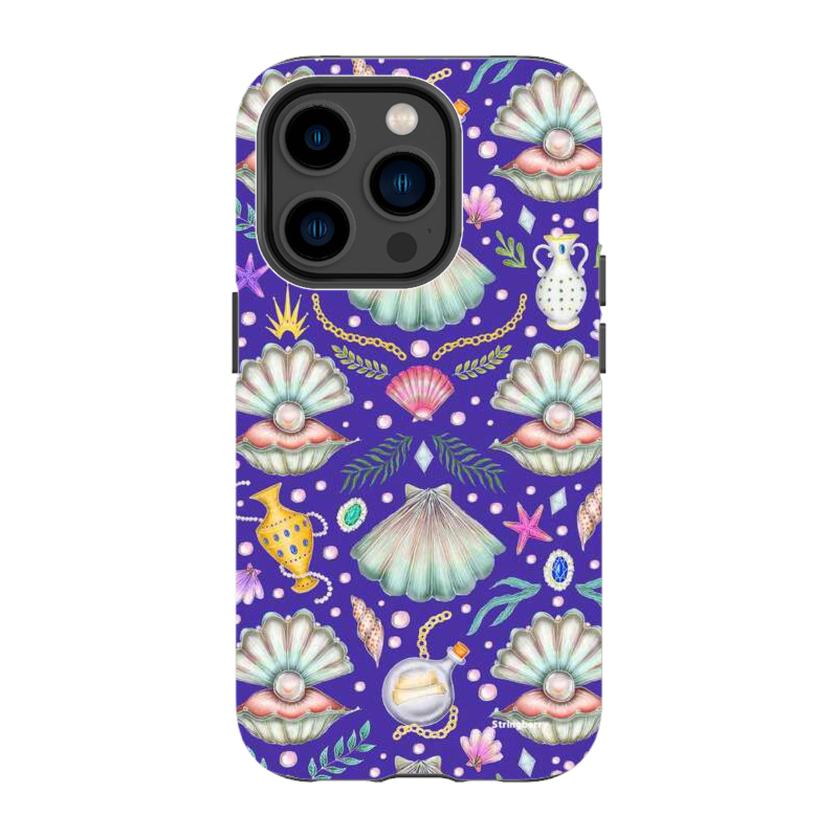 iPhone Tough Case - Pearl's Fantasy Indigo By Catherine Rowe