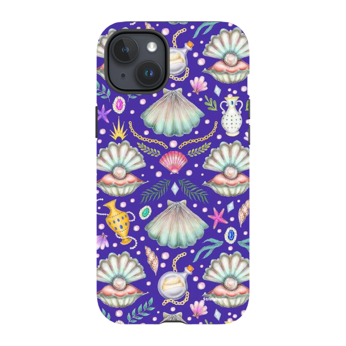 iPhone Tough Case - Pearl's Fantasy Indigo By Catherine Rowe