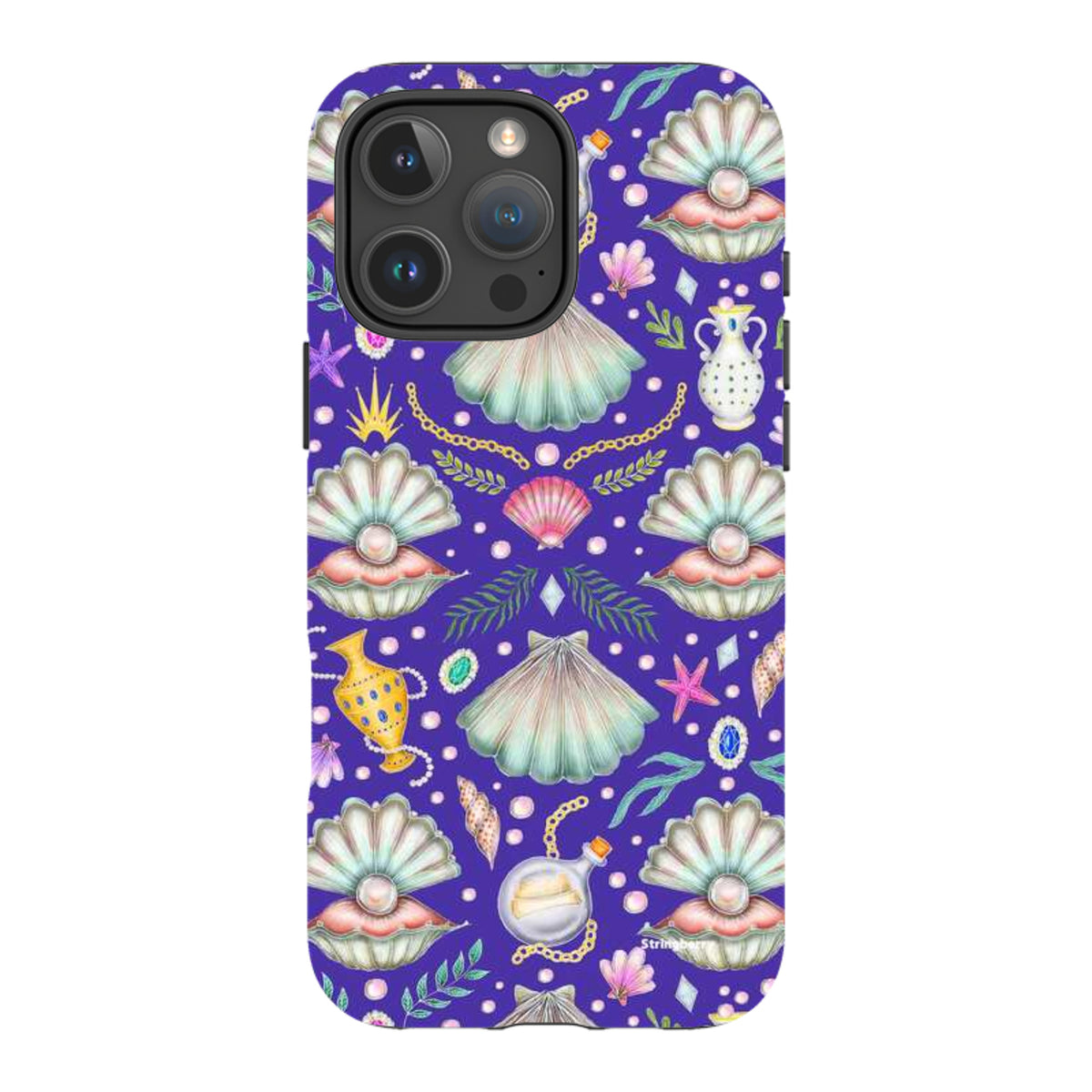 iPhone Tough Case - Pearl's Fantasy Indigo By Catherine Rowe