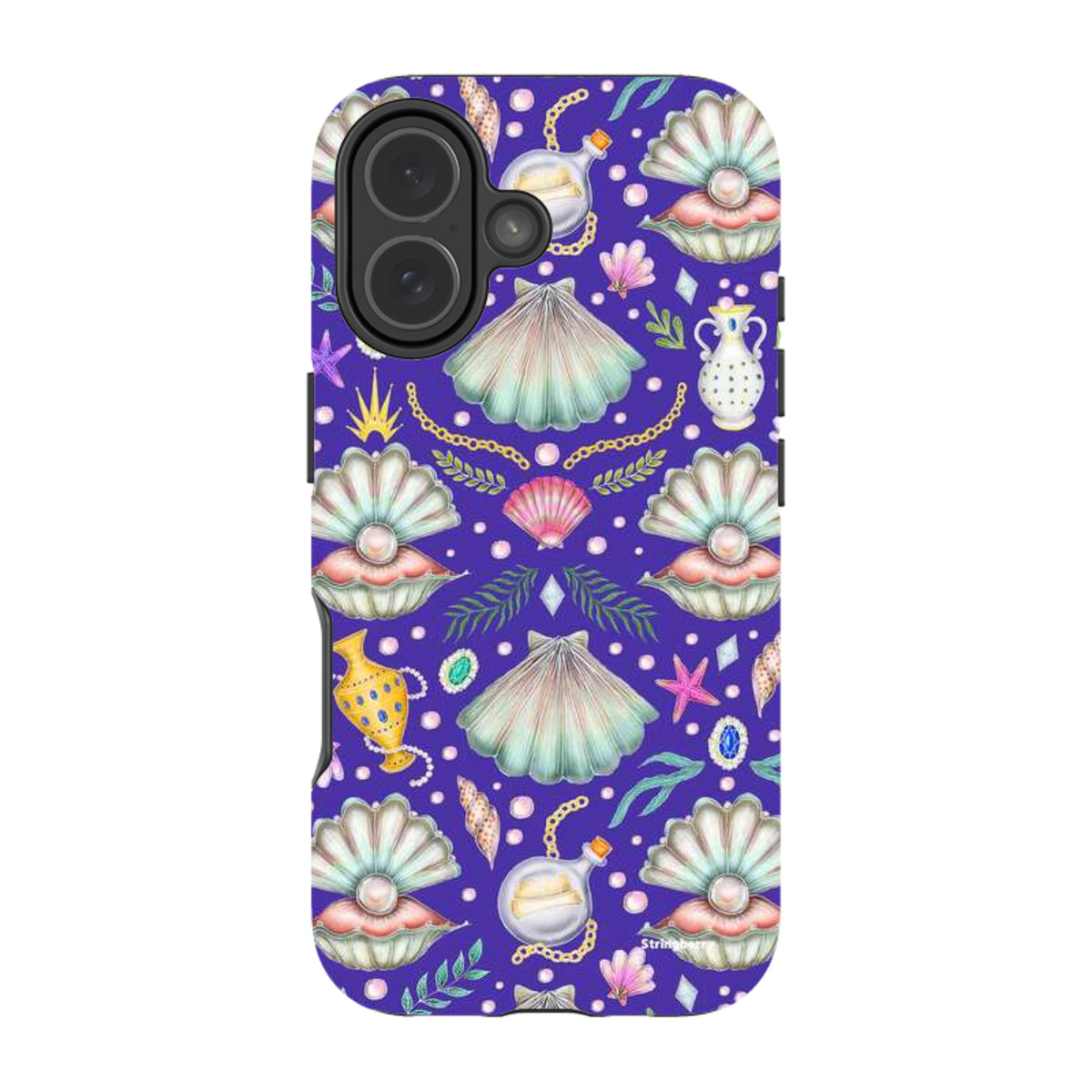 iPhone Tough Case - Pearl's Fantasy Indigo By Catherine Rowe