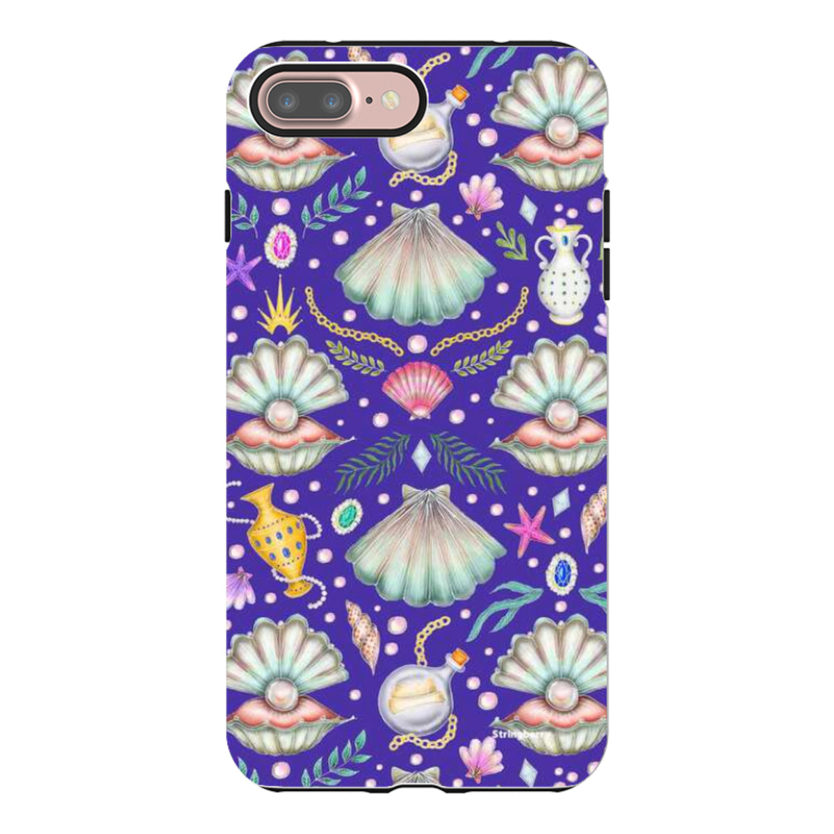 iPhone Tough Case - Pearl's Fantasy Indigo By Catherine Rowe