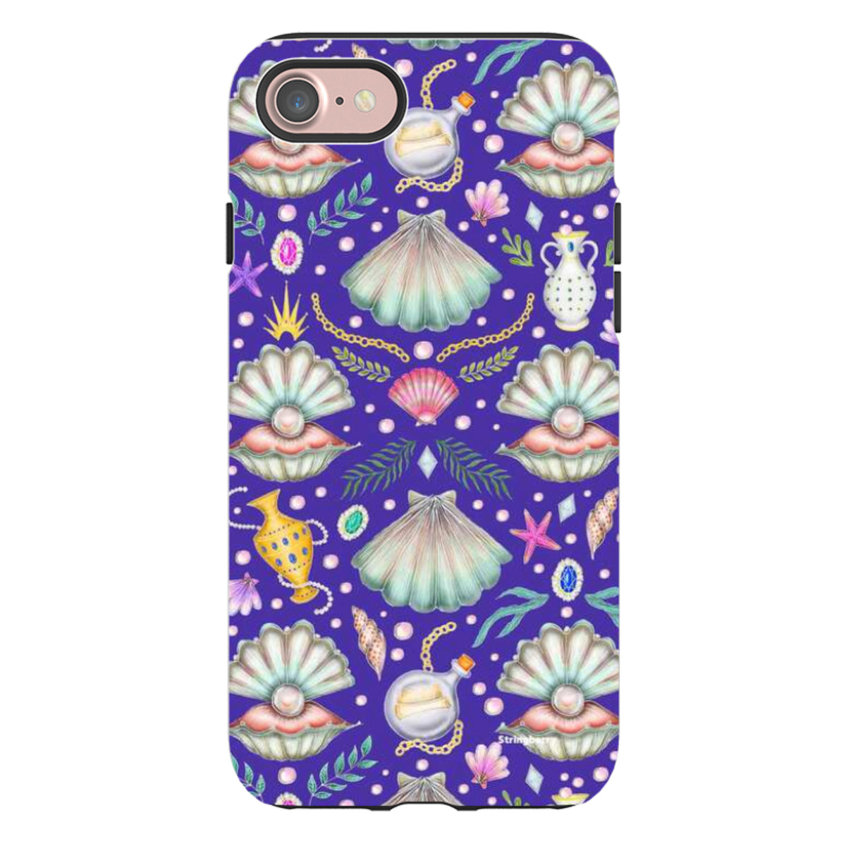 iPhone Tough Case - Pearl's Fantasy Indigo By Catherine Rowe