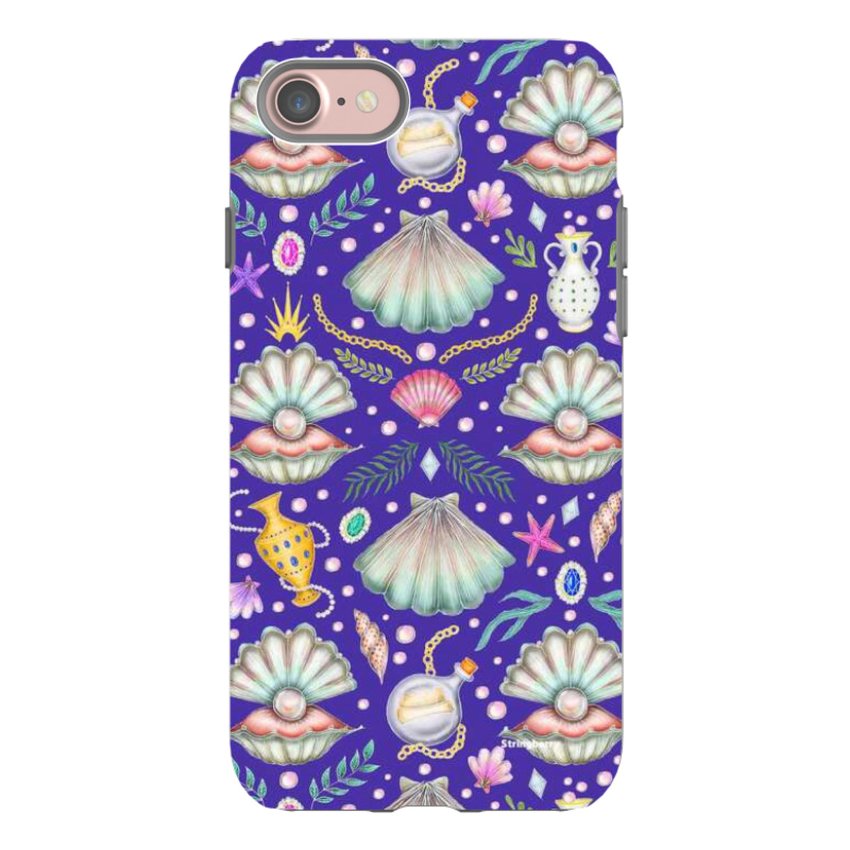 iPhone Tough Case - Pearl's Fantasy Indigo By Catherine Rowe