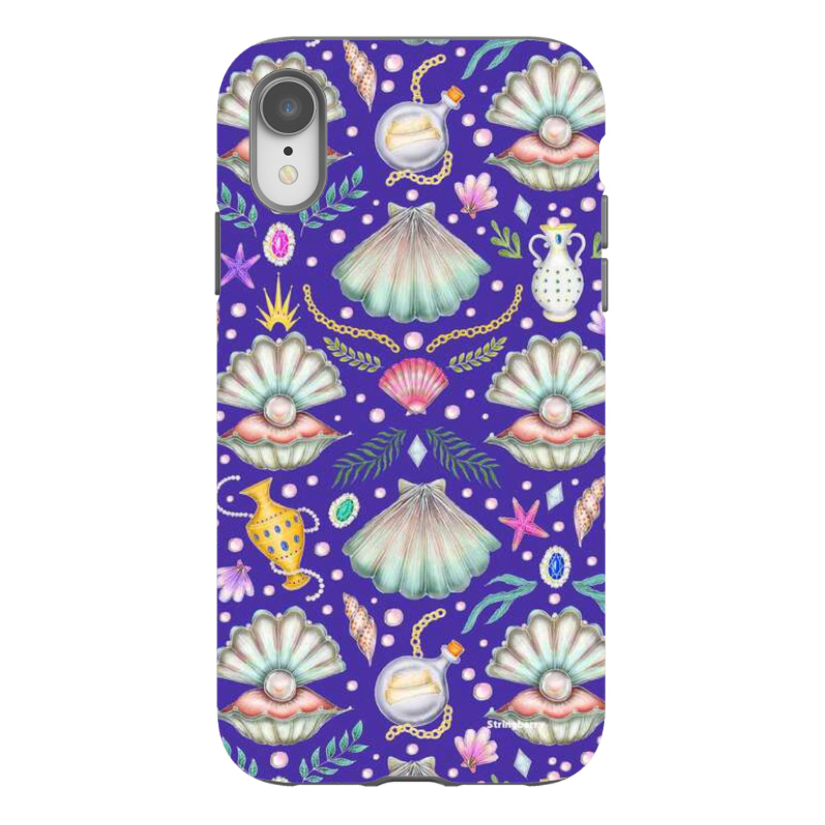iPhone Tough Case - Pearl's Fantasy Indigo By Catherine Rowe