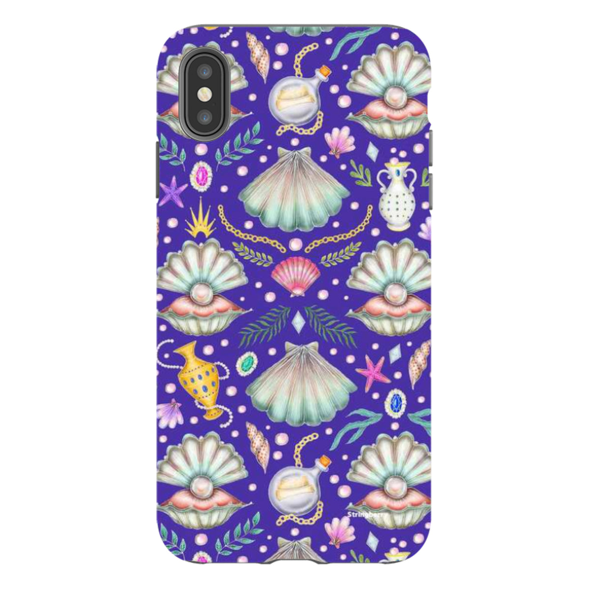 iPhone Tough Case - Pearl's Fantasy Indigo By Catherine Rowe