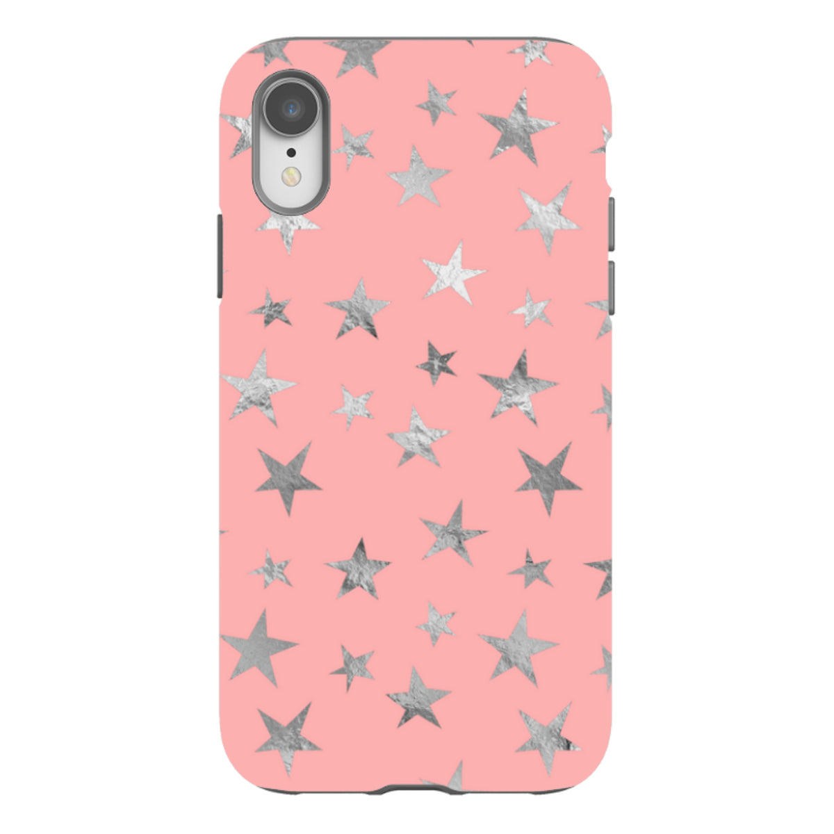 iPhone Tough Case - Pink and Silver Stars