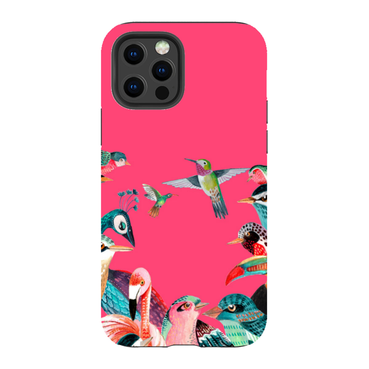iPhone Tough Case - Pink Birds By Caroline Bonne Muller