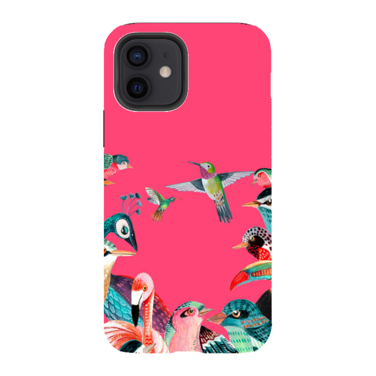 iPhone Tough Case - Pink Birds By Caroline Bonne Muller