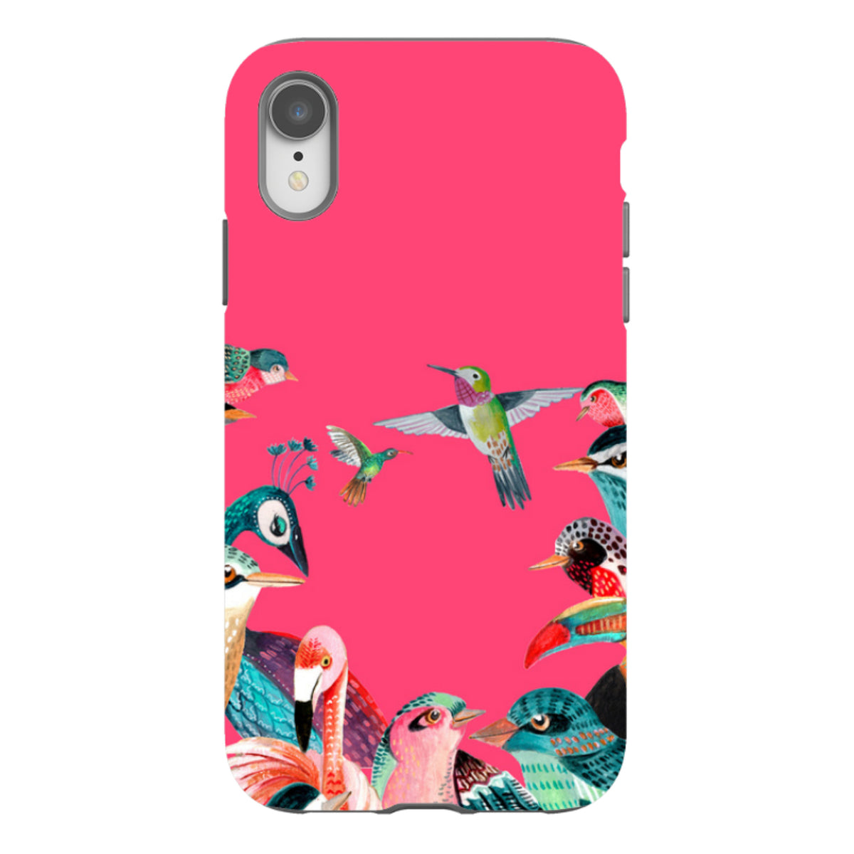 iPhone Tough Case - Pink Birds By Caroline Bonne Muller