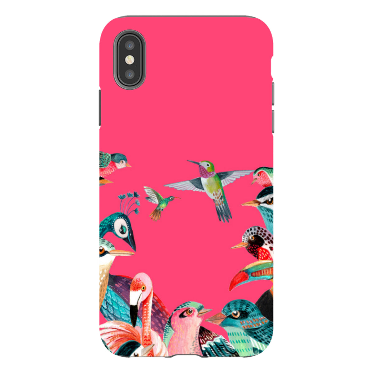 iPhone Tough Case - Pink Birds By Caroline Bonne Muller