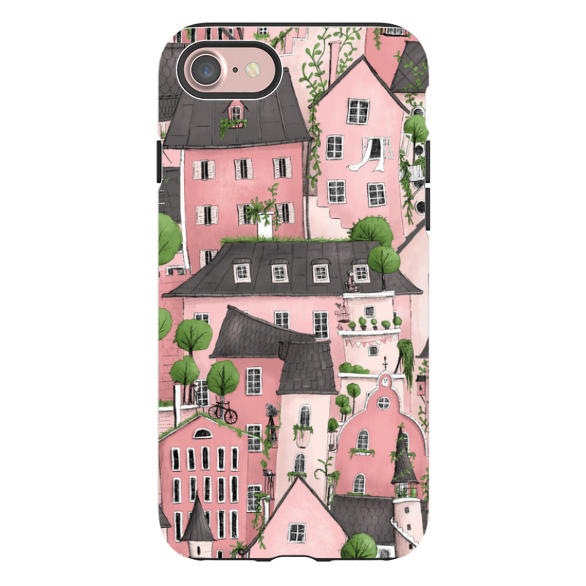 iPhone Tough Case - Pink City By Maja Lindberg
