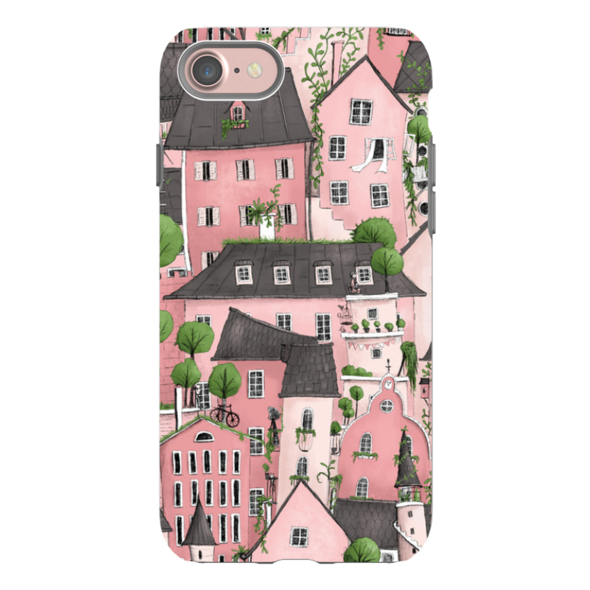 iPhone Tough Case - Pink City By Maja Lindberg