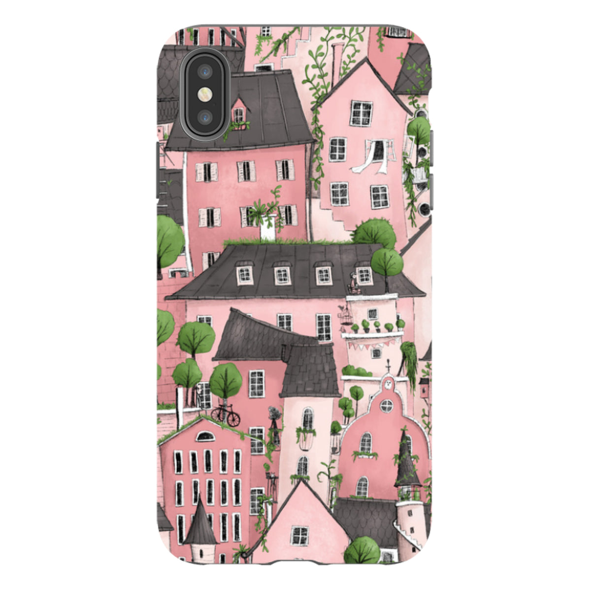 iPhone Tough Case - Pink City By Maja Lindberg