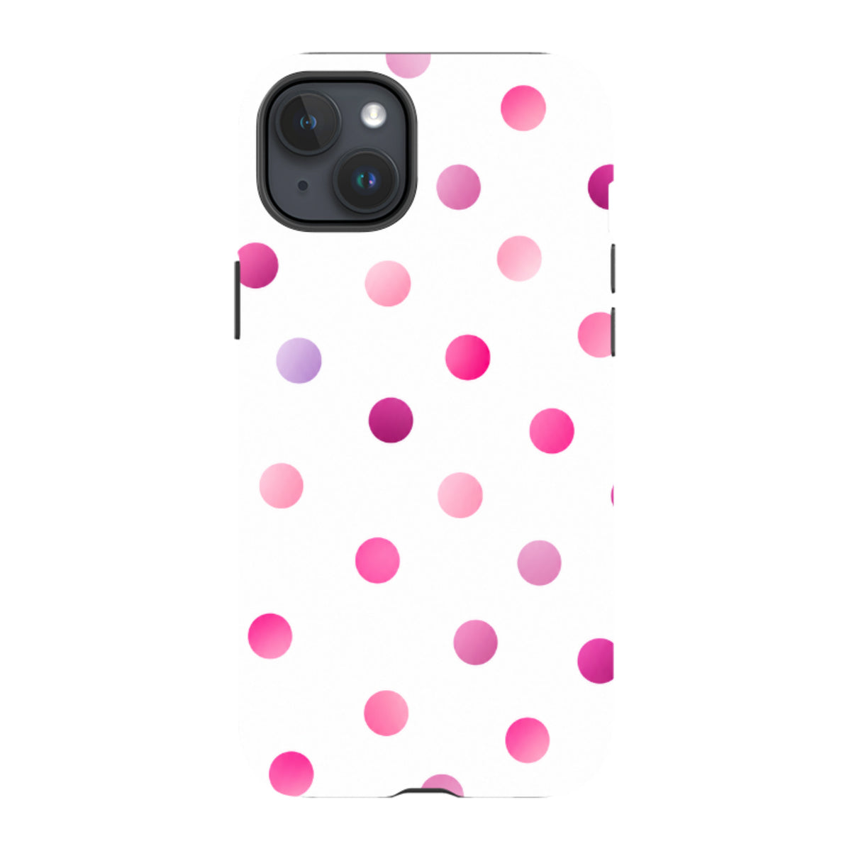 iPhone Tough Case - Pink Polka Dot