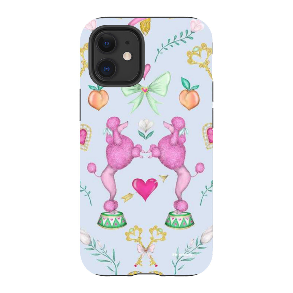iPhone Tough Case - Pink Poodle Parlour Powder By Catherine Rowe