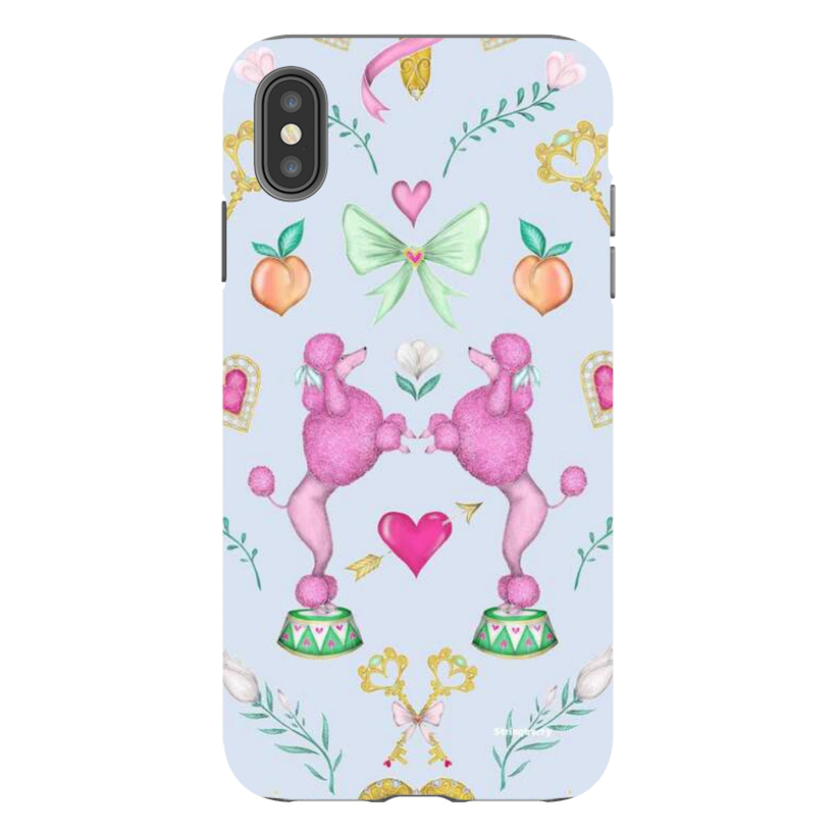 iPhone Tough Case - Pink Poodle Parlour Powder By Catherine Rowe