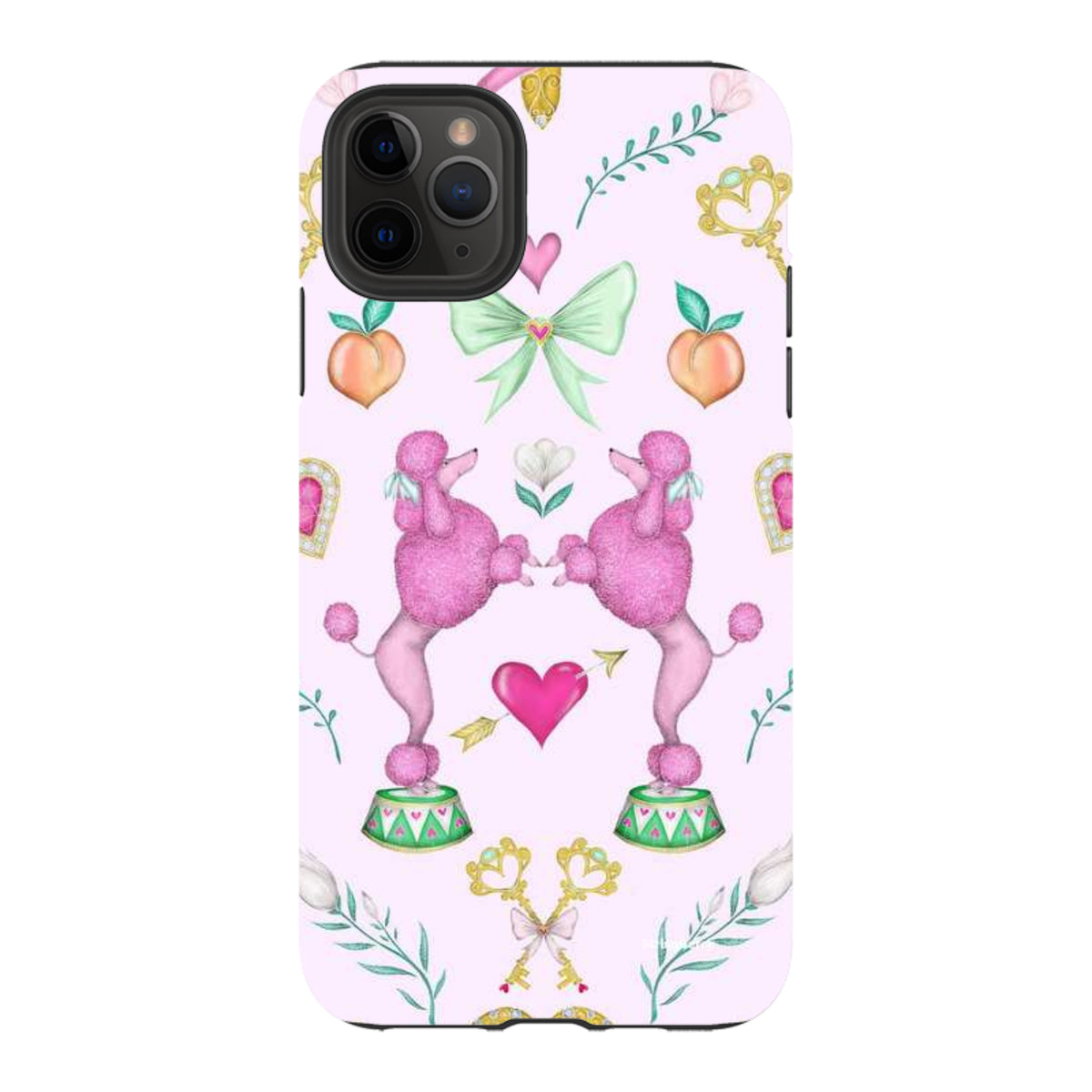 iPhone Tough Case - Pink Poodle Parlour Sugar By Catherine Rowe