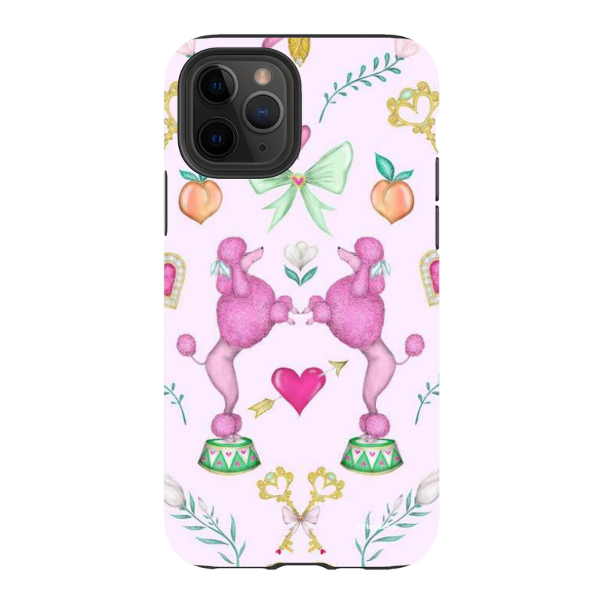 iPhone Tough Case - Pink Poodle Parlour Sugar By Catherine Rowe