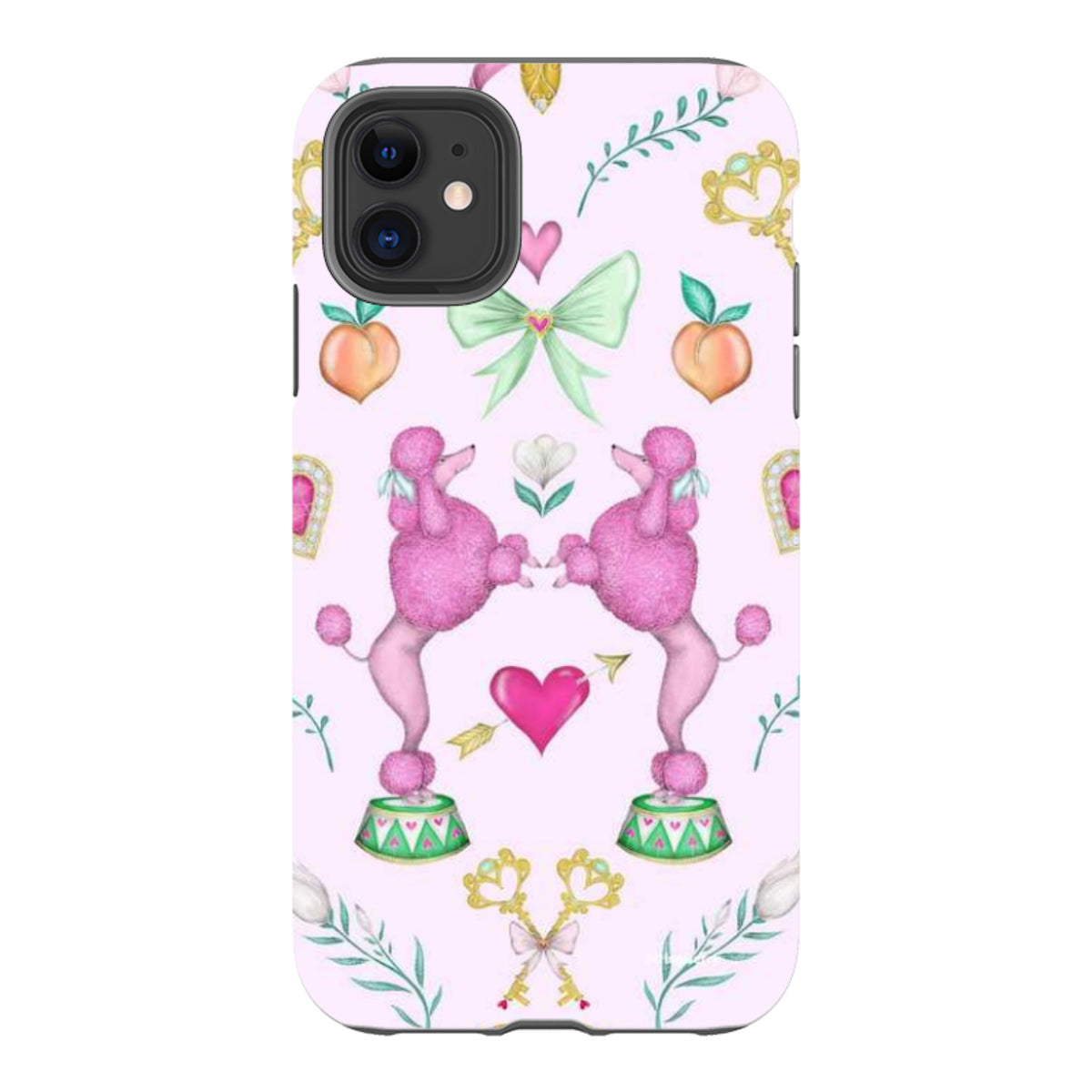 iPhone Tough Case - Pink Poodle Parlour Sugar By Catherine Rowe