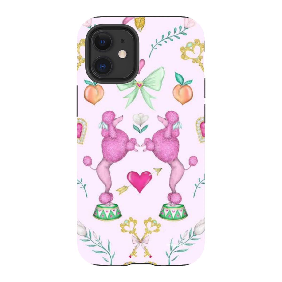 iPhone Tough Case - Pink Poodle Parlour Sugar By Catherine Rowe