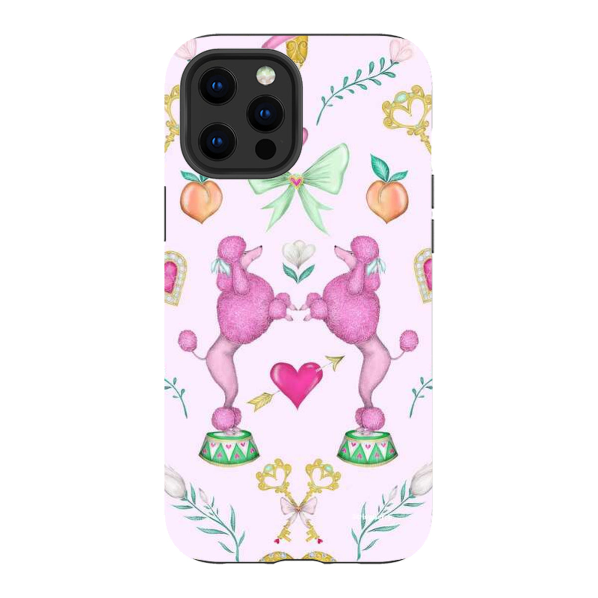 iPhone Tough Case - Pink Poodle Parlour Sugar By Catherine Rowe