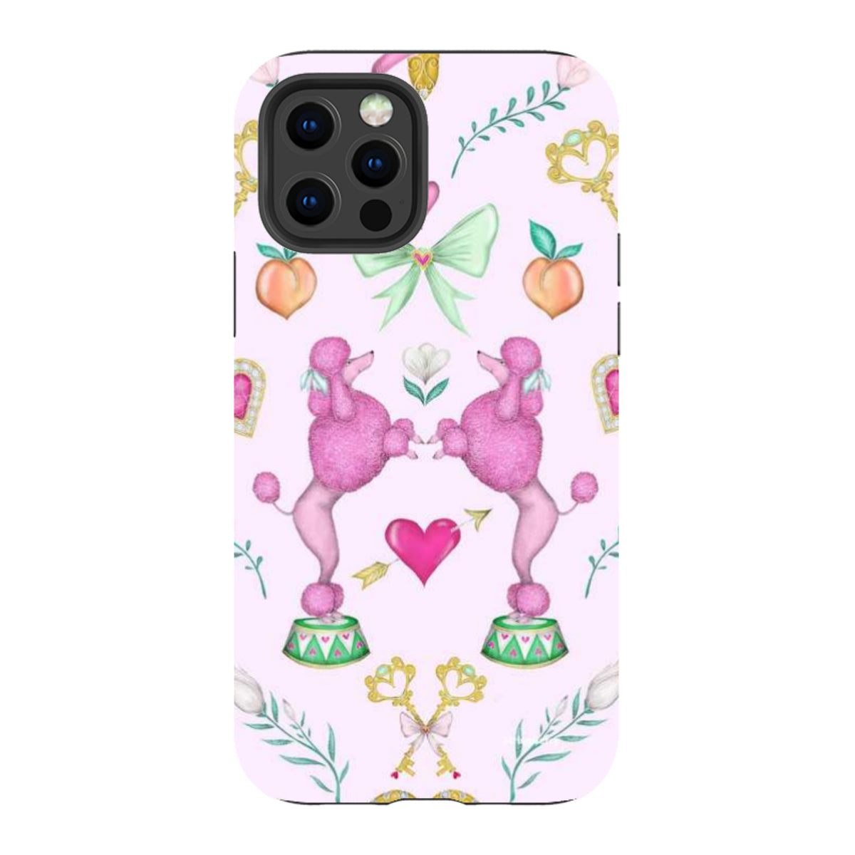 iPhone Tough Case - Pink Poodle Parlour Sugar By Catherine Rowe