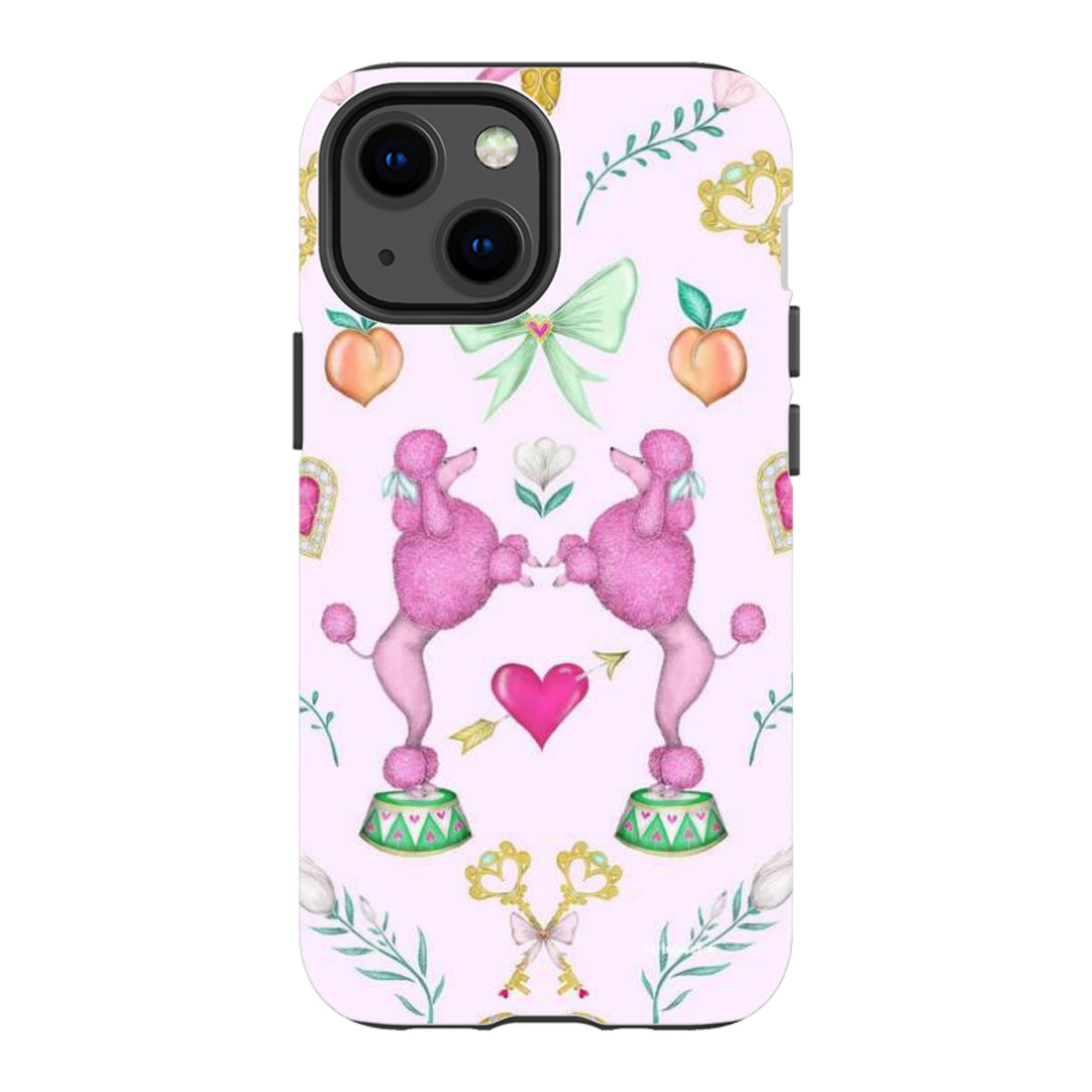 iPhone Tough Case - Pink Poodle Parlour Sugar By Catherine Rowe