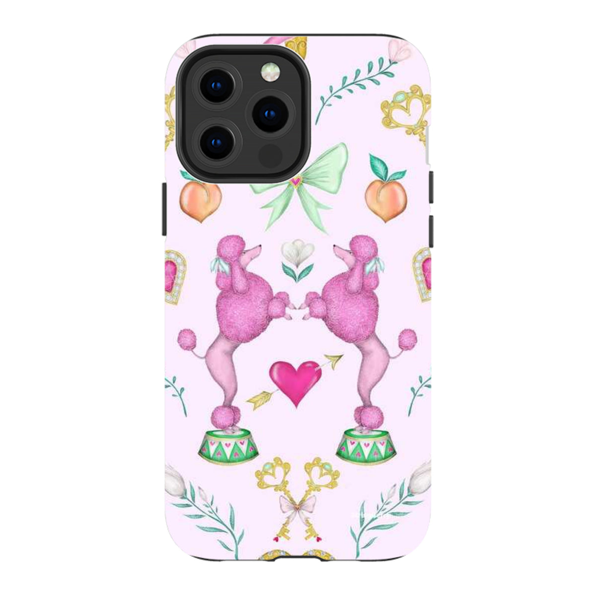 iPhone Tough Case - Pink Poodle Parlour Sugar By Catherine Rowe