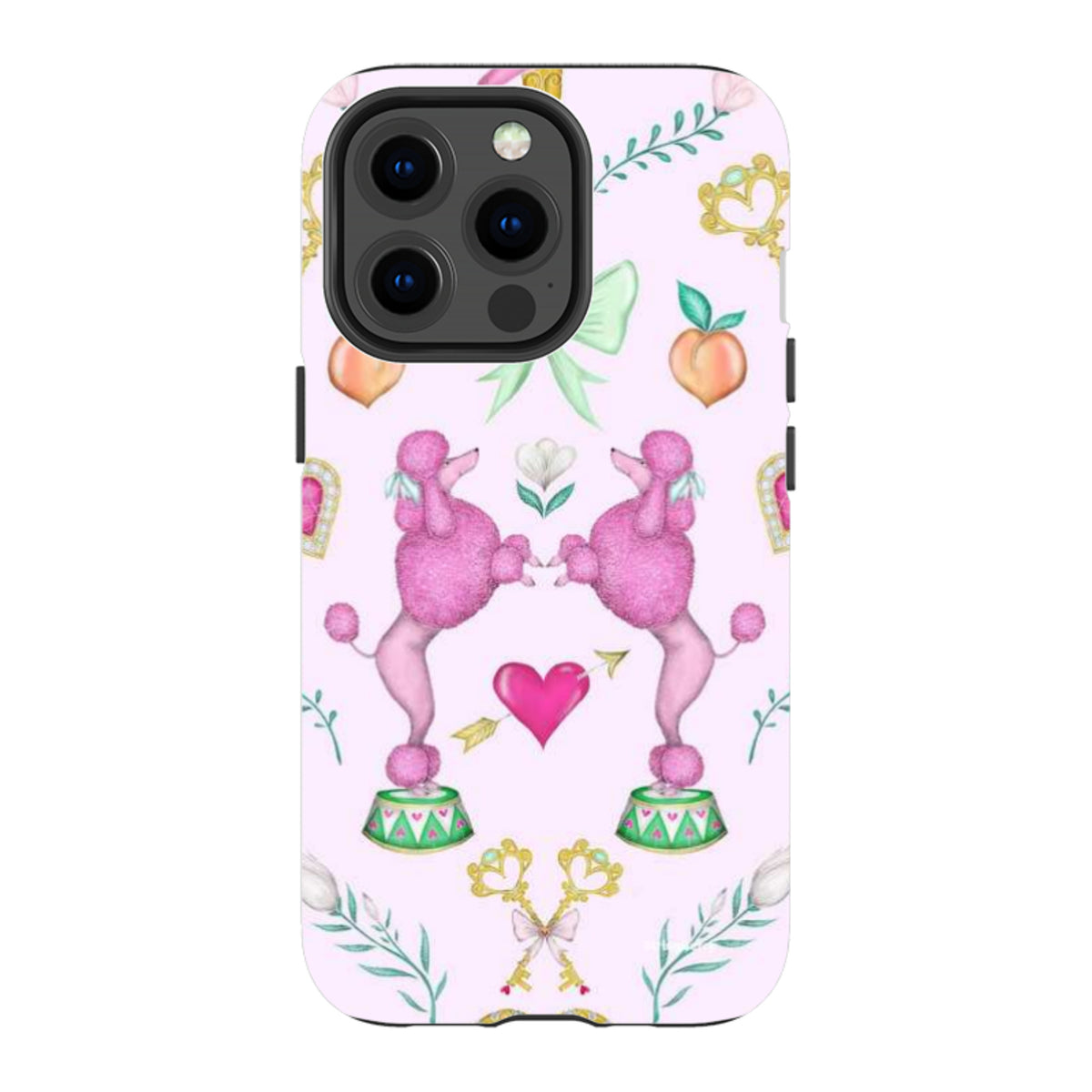 iPhone Tough Case - Pink Poodle Parlour Sugar By Catherine Rowe