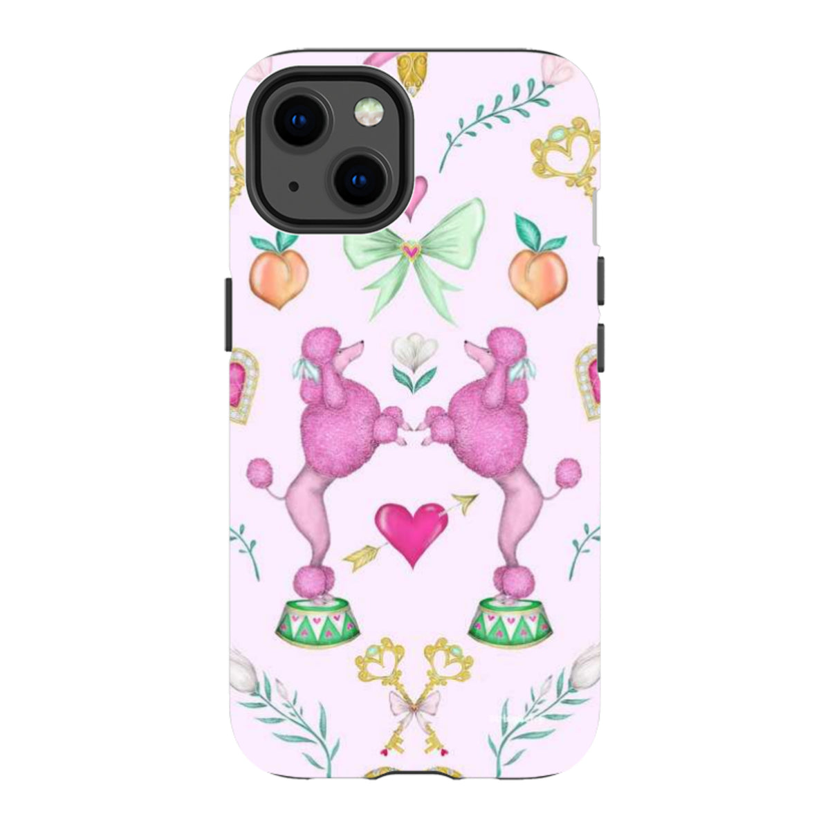 iPhone Tough Case - Pink Poodle Parlour Sugar By Catherine Rowe