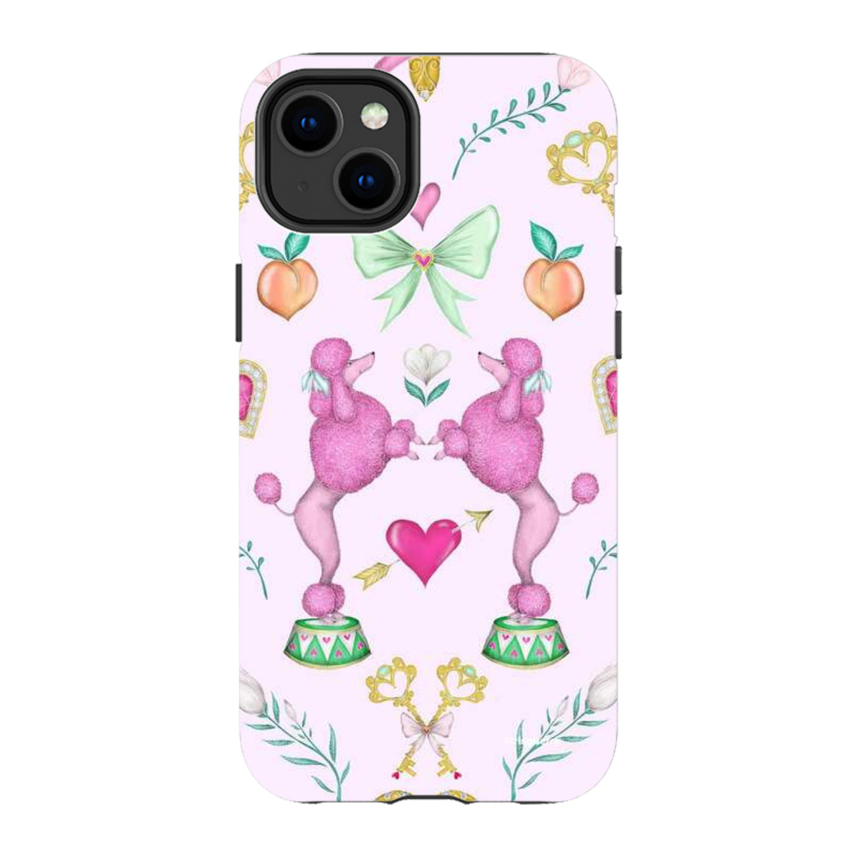 iPhone Tough Case - Pink Poodle Parlour Sugar By Catherine Rowe
